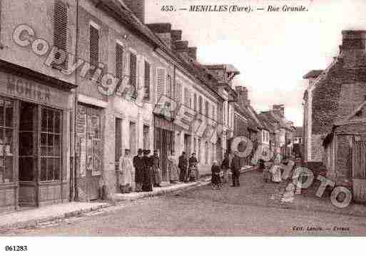 Ville de MENILLES, carte postale ancienne