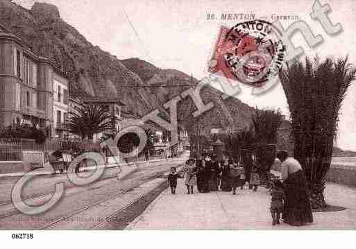 Ville de MENTON, carte postale ancienne