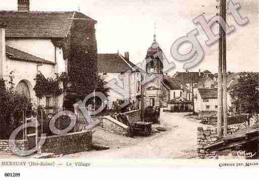 Ville de MERSUAY, carte postale ancienne