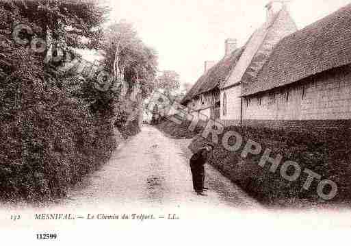 Ville de MESNILVAL, carte postale ancienne