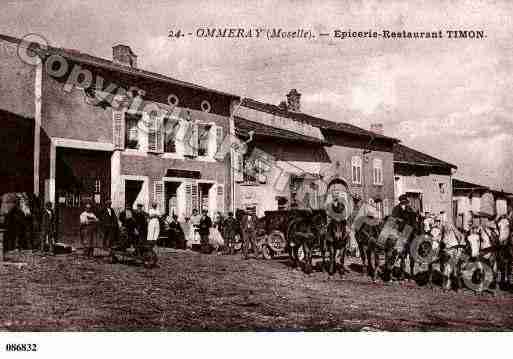 Ville de OMMERAY, carte postale ancienne