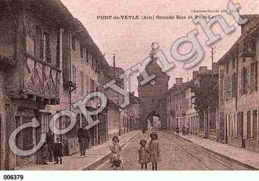 Ville de PONTDEVEYLE, carte postale ancienne