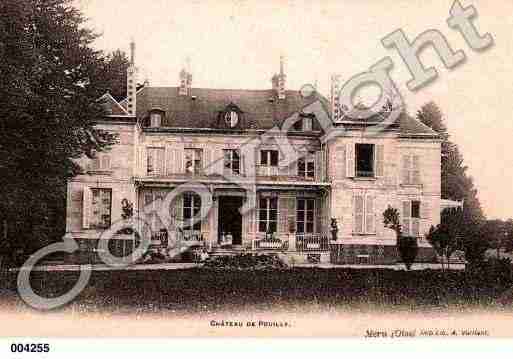 Ville de POUILLY, carte postale ancienne