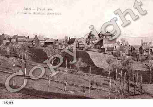 Ville de PRUINES, carte postale ancienne