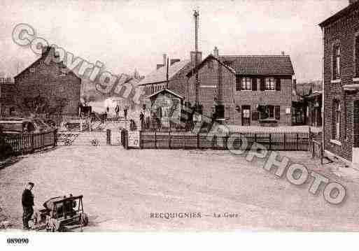 Ville de RECQUIGNIES, carte postale ancienne