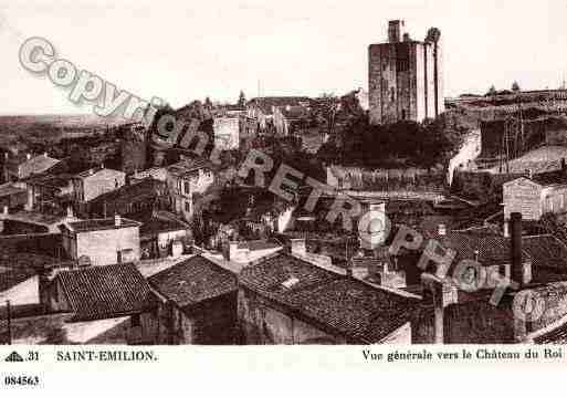 Ville de SAINTEMILION, carte postale ancienne