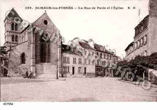 Ville de SAINTMAURDESFOSSES, carte postale ancienne