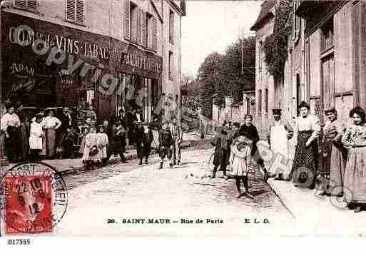 Ville de SAINTMAURDESFOSSES, carte postale ancienne