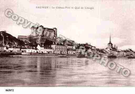 Ville de SAUMUR, carte postale ancienne