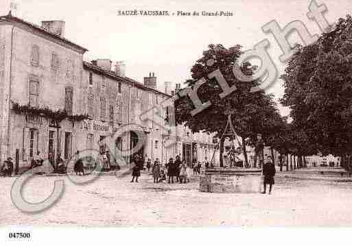 Ville de SAUZEVAUSSAIS, carte postale ancienne