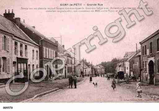 Ville de SIGNYLEPETIT, carte postale ancienne