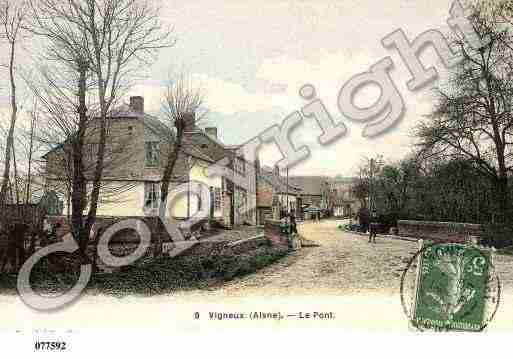 Ville de VIGNEUXHOCQUET, carte postale ancienne