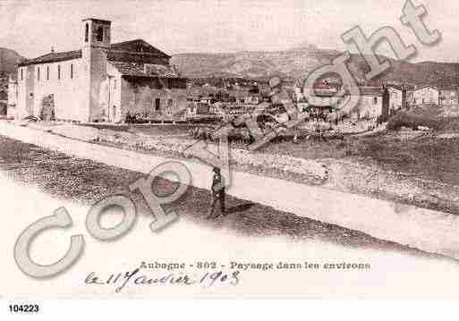 Ville de AUBAGNE, carte postale ancienne