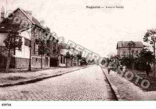 Ville de BAGNOLET, carte postale ancienne