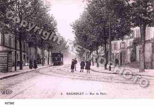 Ville de BAGNOLET, carte postale ancienne