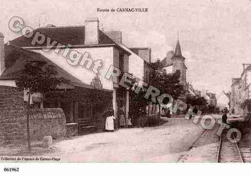 Ville de CARNAC, carte postale ancienne