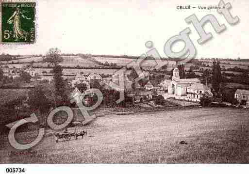 Ville de CELLE, carte postale ancienne