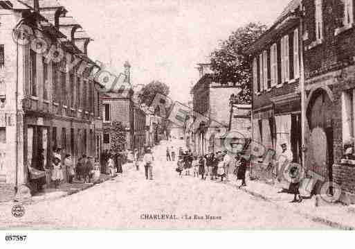 Ville de CHARLEVAL, carte postale ancienne