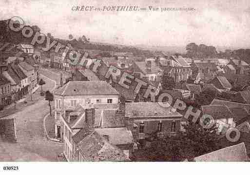 Ville de CRECYENPONTHIEU, carte postale ancienne