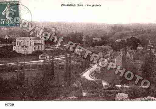 Ville de DEGAGNAC, carte postale ancienne