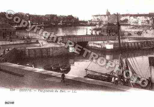 Ville de DIEPPE, carte postale ancienne