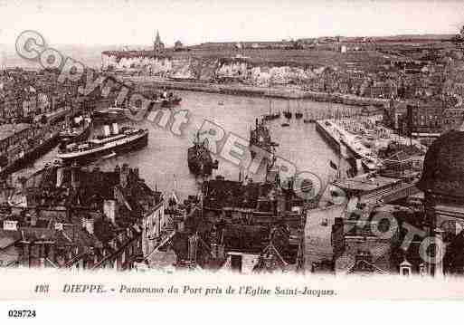 Ville de DIEPPE, carte postale ancienne