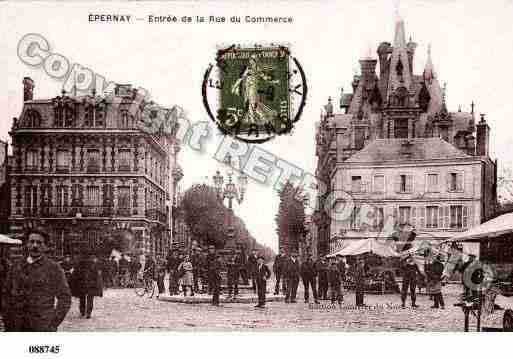 Ville de EPERNAY, carte postale ancienne