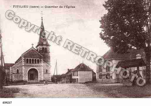 Ville de FITILIEU, carte postale ancienne