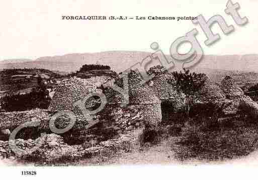 Ville de FORCALQUIER, carte postale ancienne