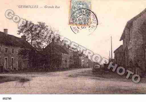 Ville de GERMOLLESMELLECEY, carte postale ancienne