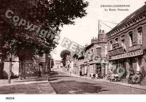 Ville de GRANDCOURONNE, carte postale ancienne