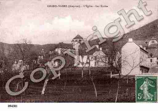 Ville de GRANDVABRE, carte postale ancienne