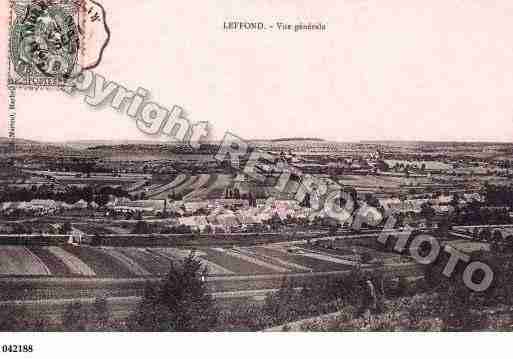 Ville de LEFFOND, carte postale ancienne