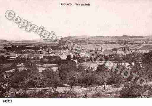 Ville de LEFFOND, carte postale ancienne