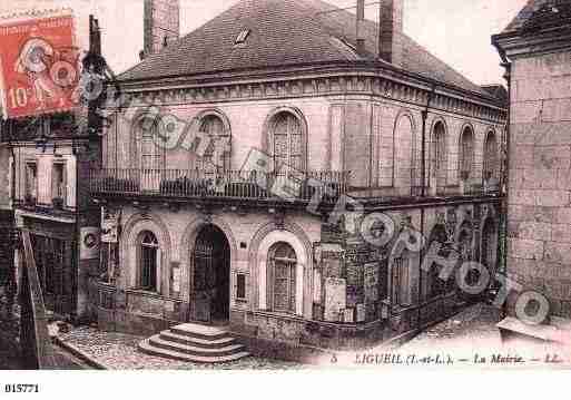 Ville de LIGUEIL, carte postale ancienne