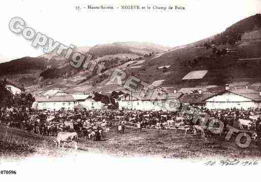 Ville de MEGEVE, carte postale ancienne