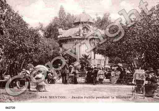 Ville de MENTON, carte postale ancienne