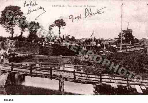 Ville de MERVILLE, carte postale ancienne