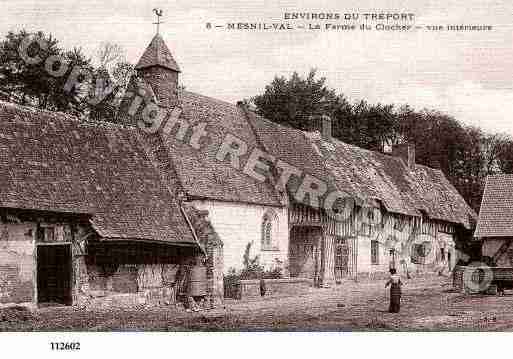 Ville de MESNILVAL, carte postale ancienne