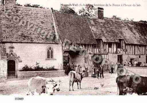 Ville de MESNILVAL, carte postale ancienne