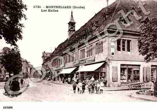 Ville de MONTBELIARD, carte postale ancienne