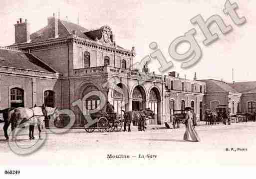 Ville de MOULINS, carte postale ancienne