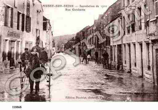 Ville de MUSSYSURSEINE, carte postale ancienne