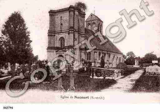 Ville de NUCOURT, carte postale ancienne