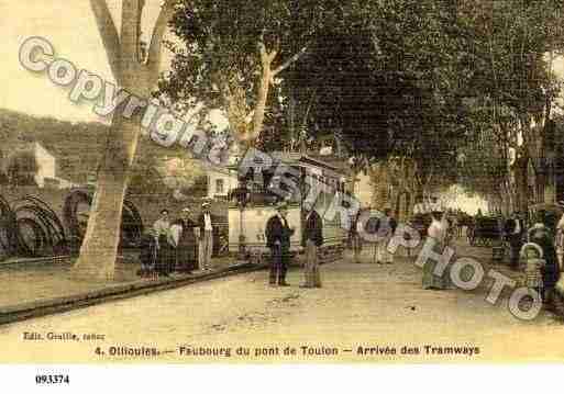 Ville de OLLIOULES, carte postale ancienne