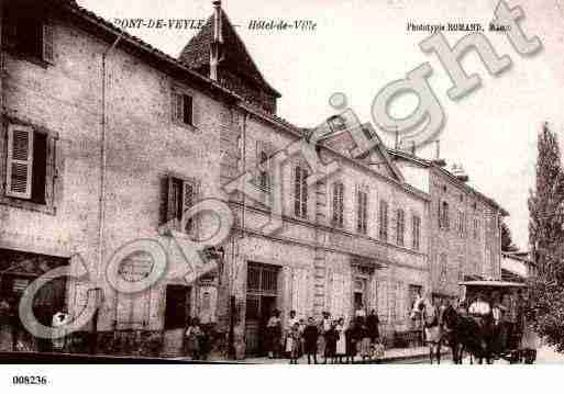 Ville de PONTDEVEYLE, carte postale ancienne