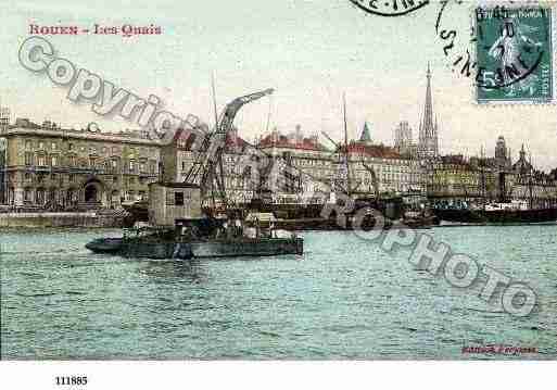 Ville de ROUEN, carte postale ancienne