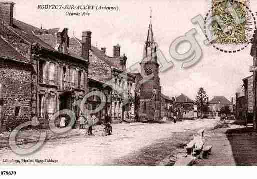 Ville de ROUVROYSURAUDRY, carte postale ancienne