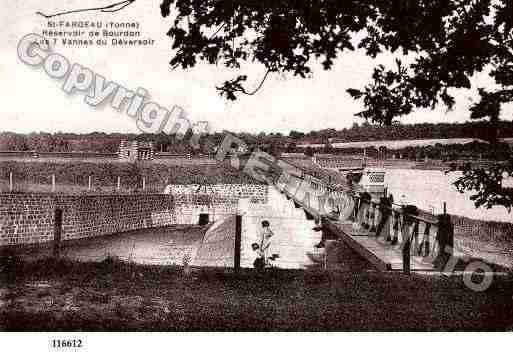 Ville de SAINTFARGEAU, carte postale ancienne