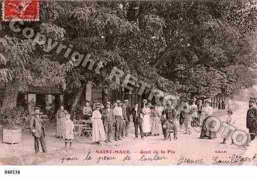 Ville de SAINTMAURDESFOSSES, carte postale ancienne